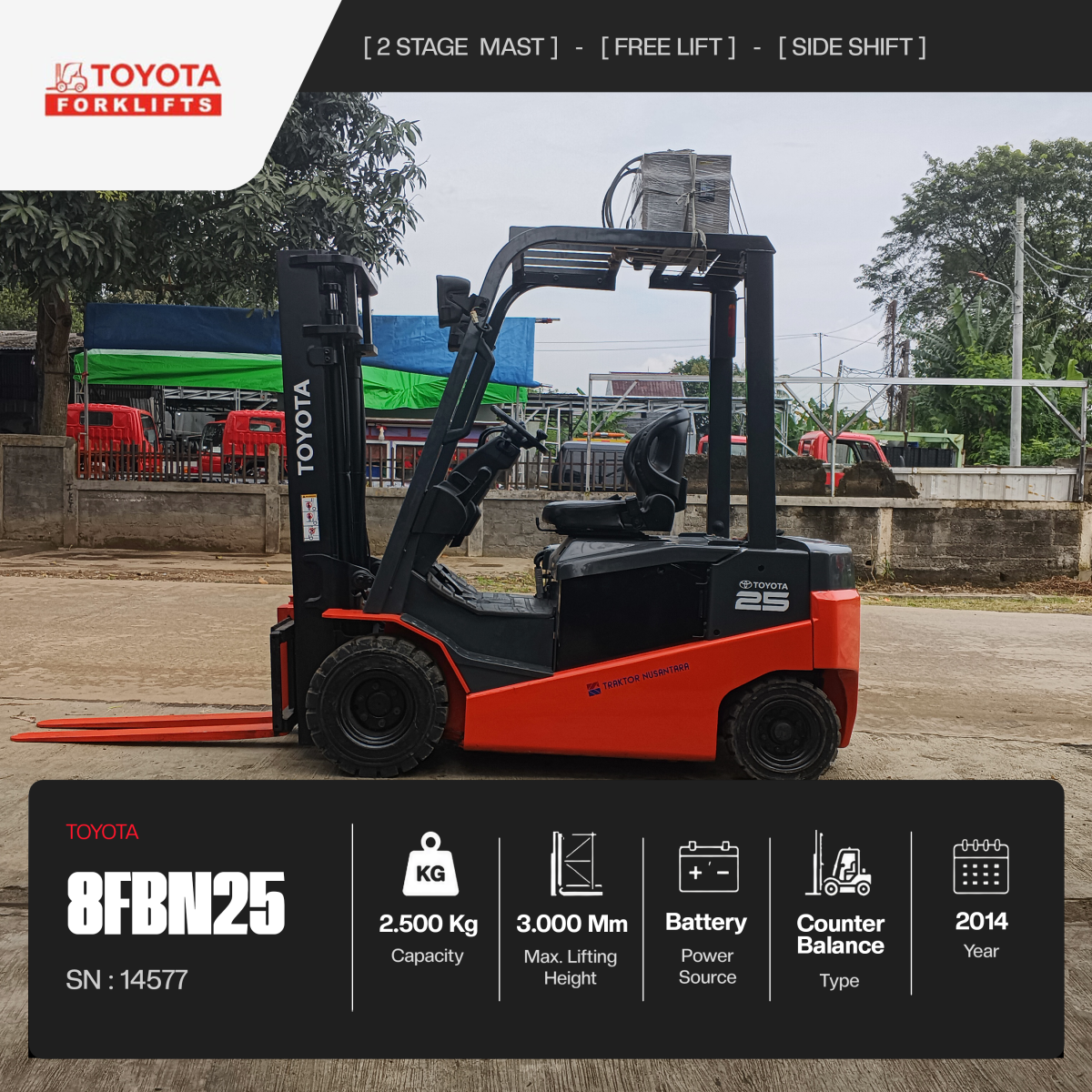 Forklift Toyota 8FBN25