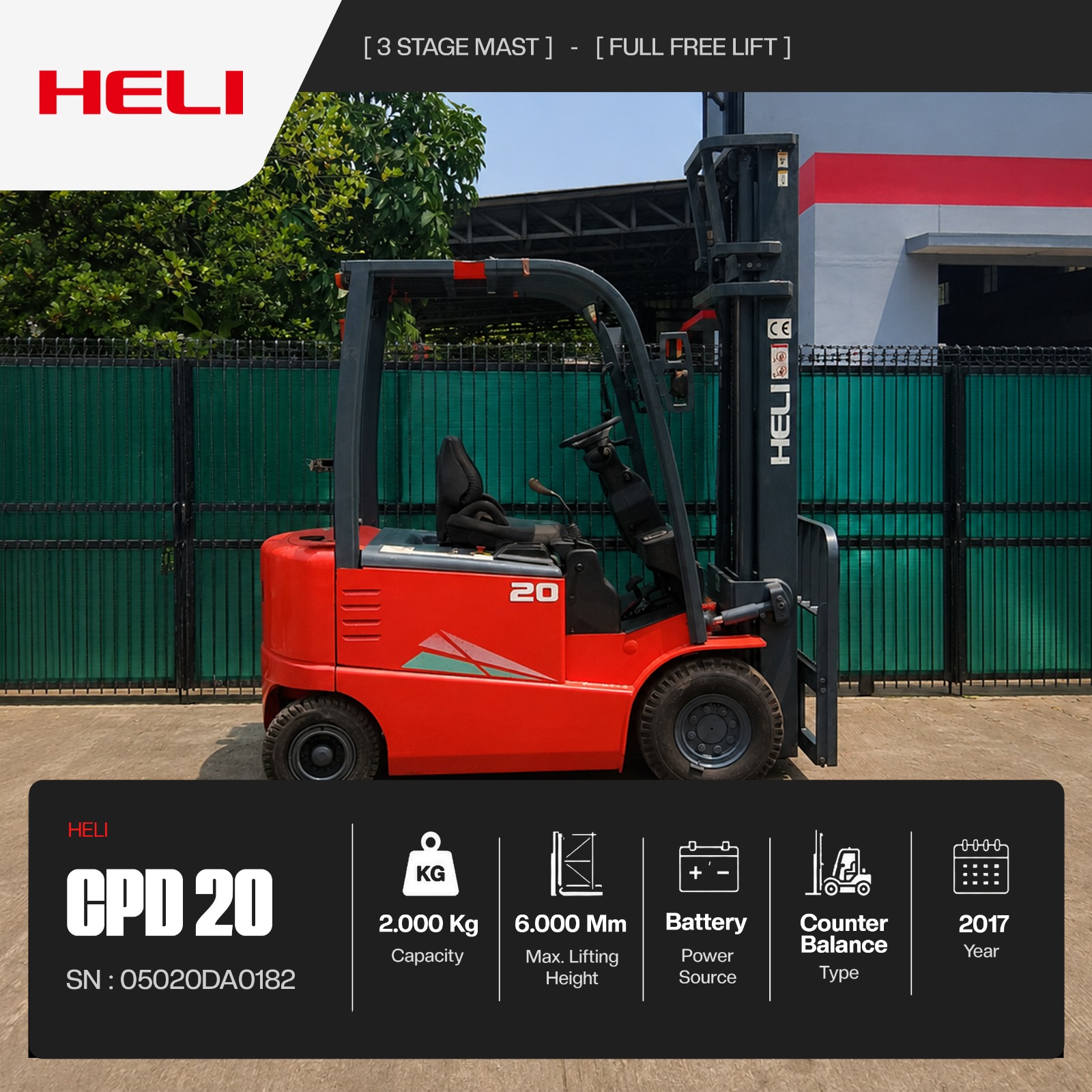 Forklift HELI CPD 20