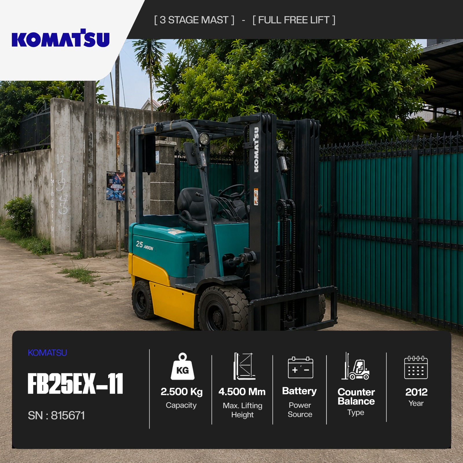  Komatsu FB25EX-11