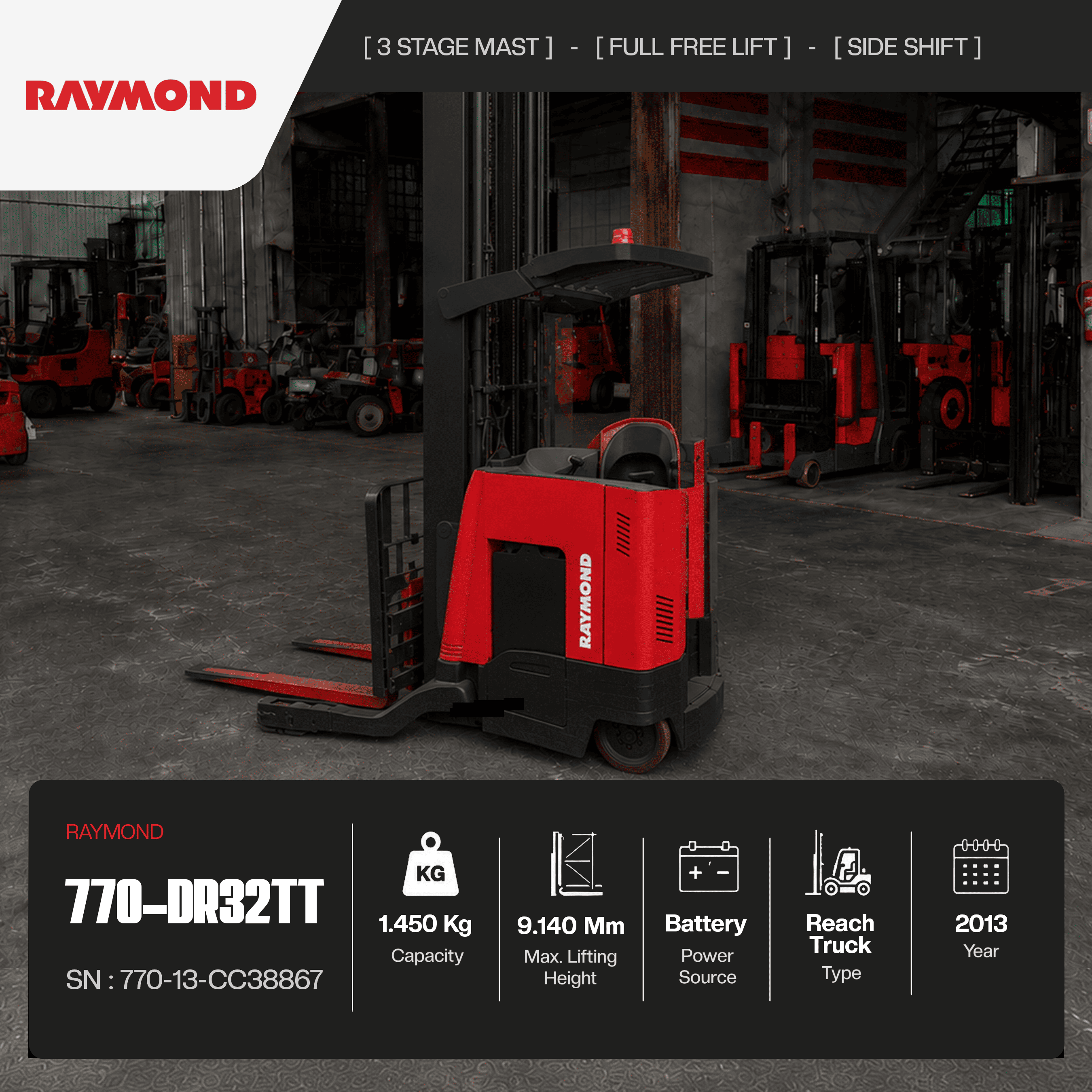 Raymond 770-DR32TT