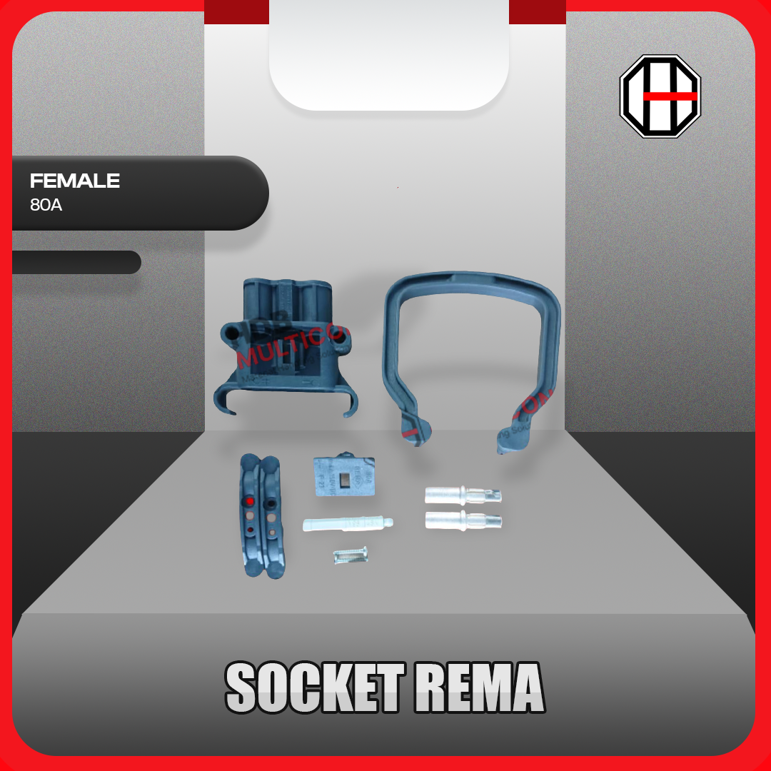 Sparepart Forklift Socket Rema Female 80A