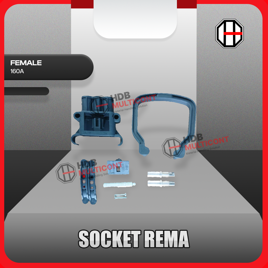 Sparepart Forklift Socket Rema Female 80A