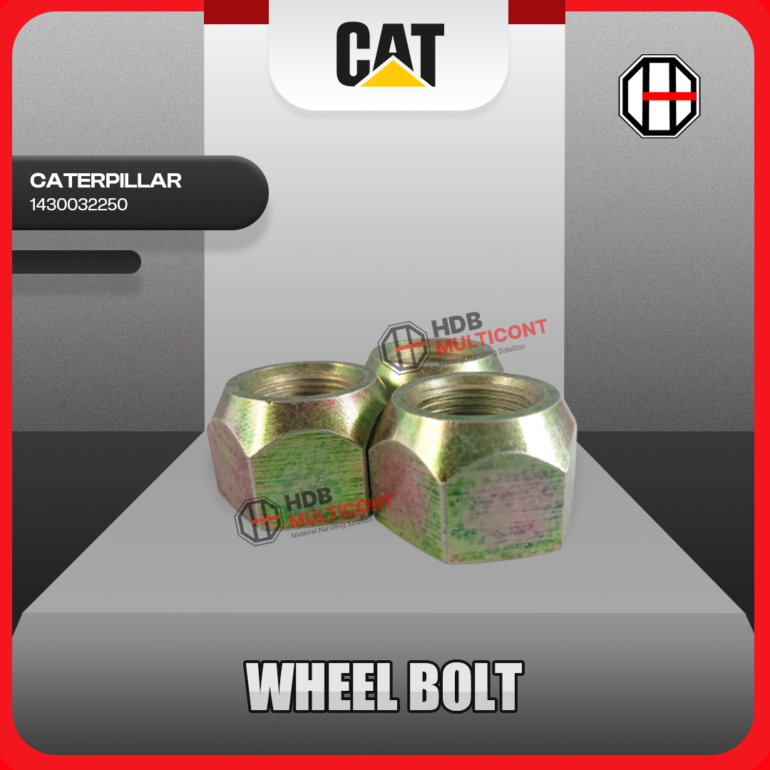 Sparepart Forklift Wheel Bolt CATERPILLAR PN 1430032250