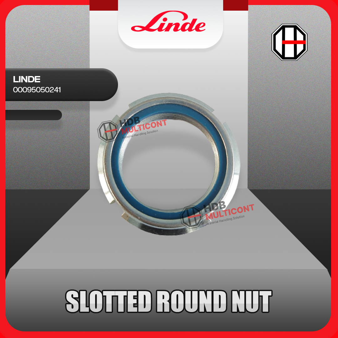 Sparepart Forklift Slotted Round Nut LINDE PN 00095050241