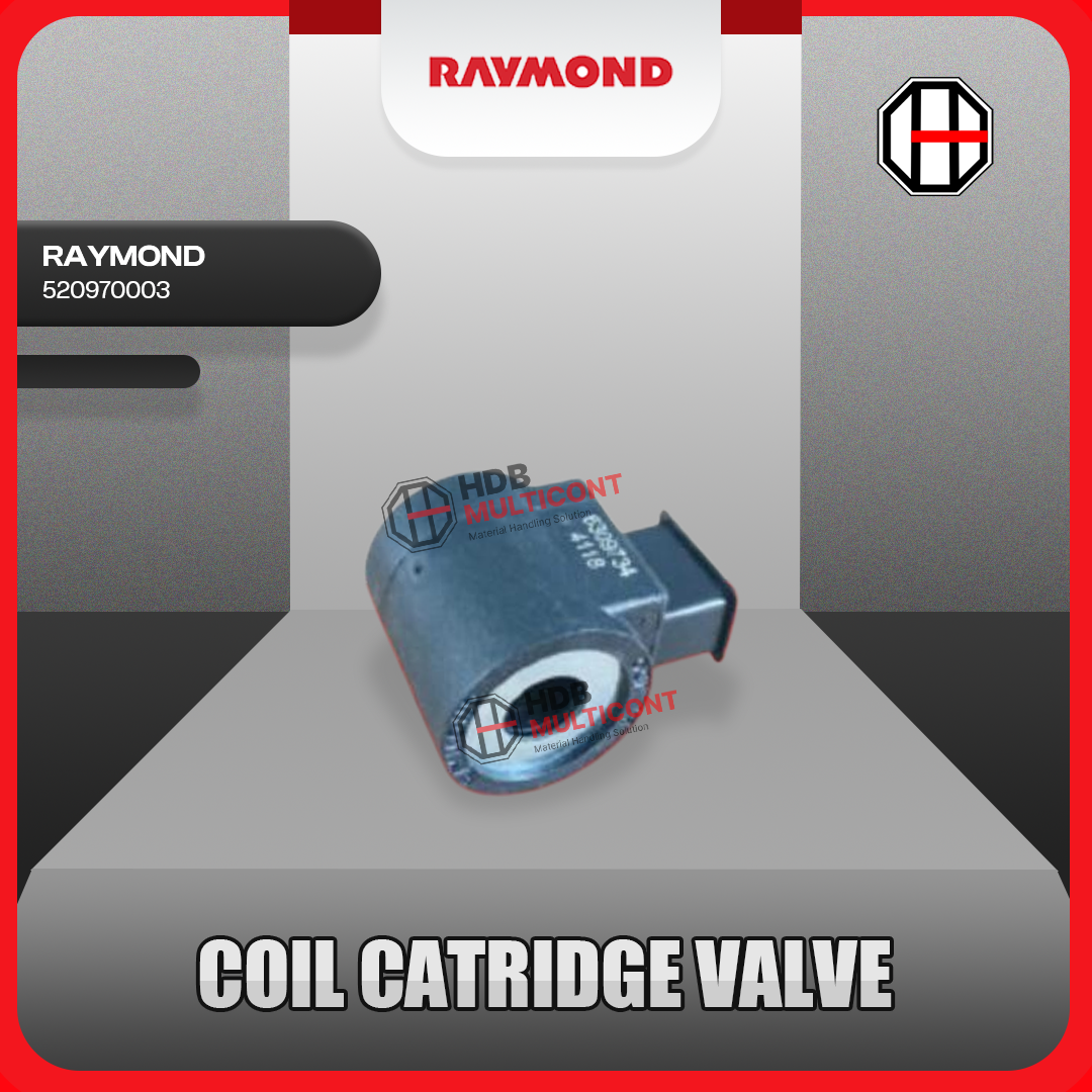 Sparepart Forklift Coil Catridge Valve RAYMOND PN 520970003