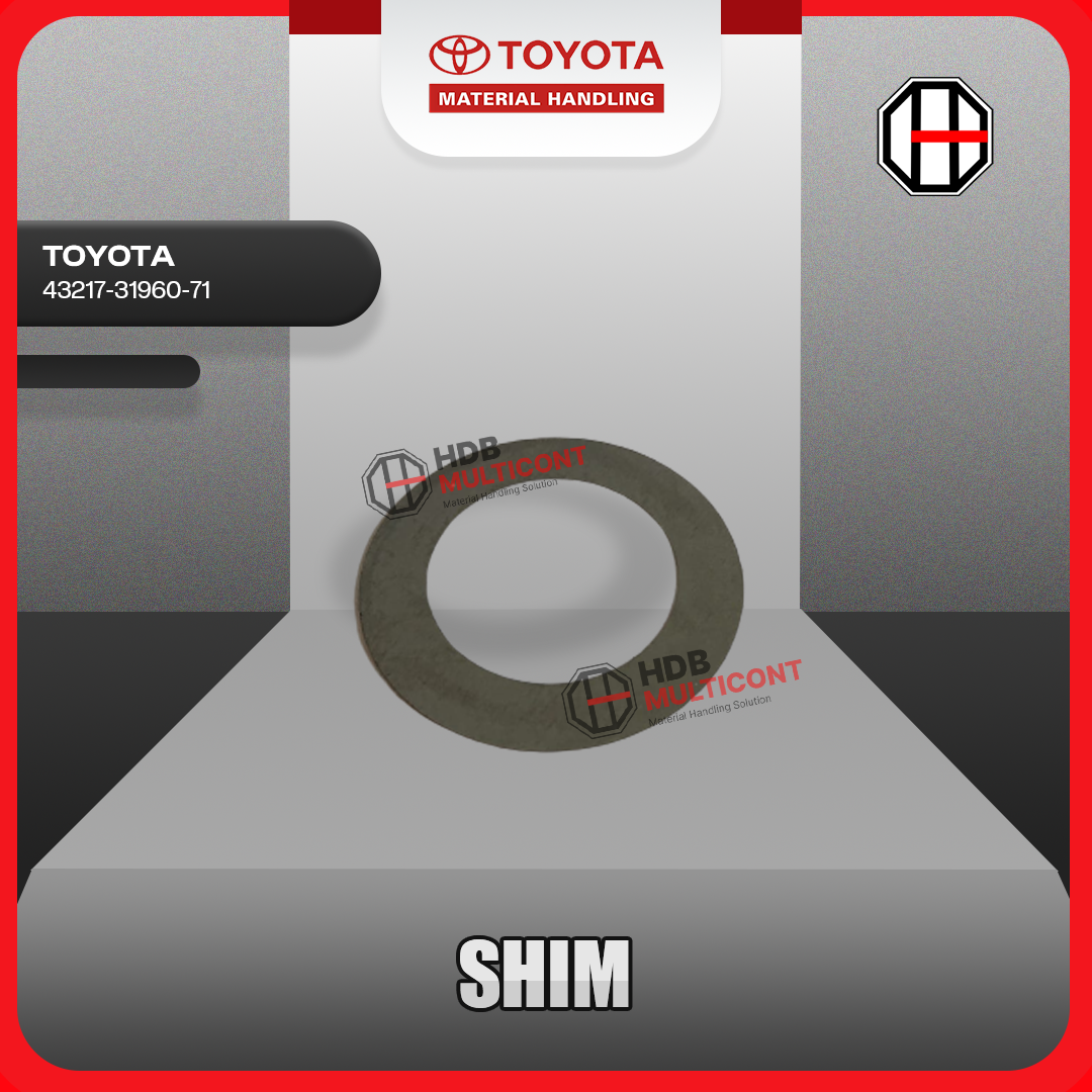 Sparepart Forklift Shim TOYOTA PN 43217-31960-71