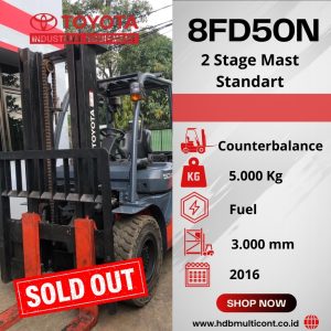 Forklift TOYOTA 8FD50N 12012