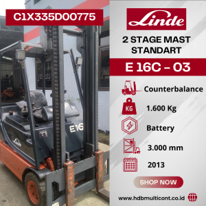 Forklift LINDE E16 sn C1X335D00775E16