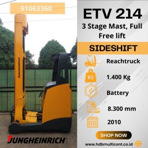 Forklift Jungheinrich ETV 214 SN 91063360