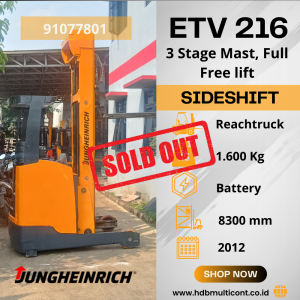 Forklift Jungheinrich ETV 216 SN 91077801 - SOLD