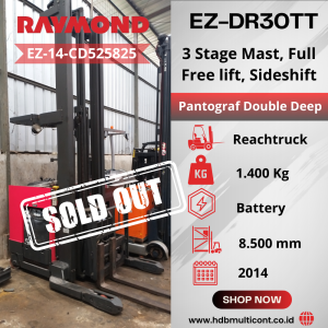 Forklift RAYMOND DR30TT Double Deep SN EZ 14 CD525825 - SOLD