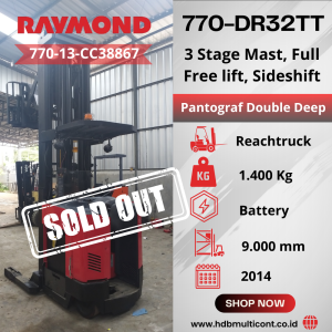 Forklift RAYMOND DR32TT Double Deep SN 770-13-CC38869 - SOLD