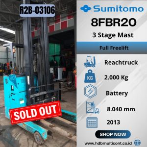 Forklift Sumitomo 8FBR20 - SOLD